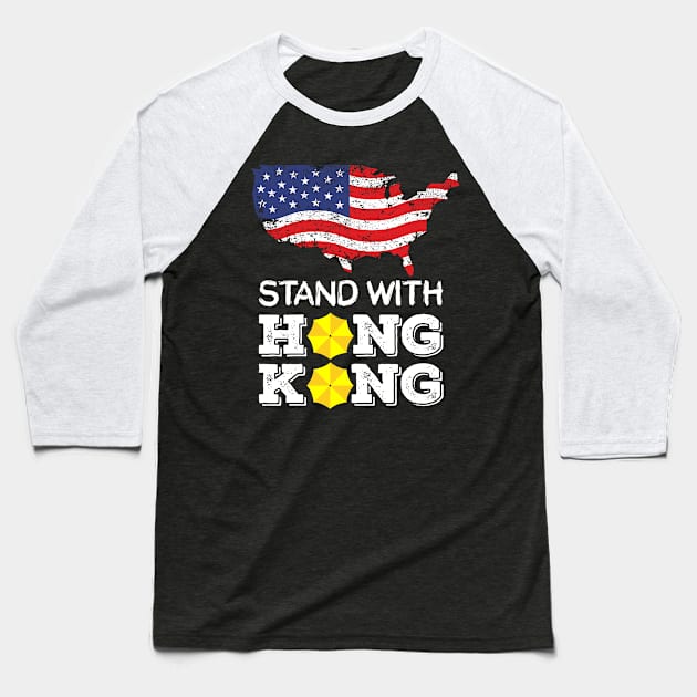 free hong kong political apparel pro Baseball T-Shirt by hadlamcom